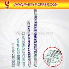 Enchimentos de dinheiro de papel falso por atacado Confetti Gun Shooter Party Popper